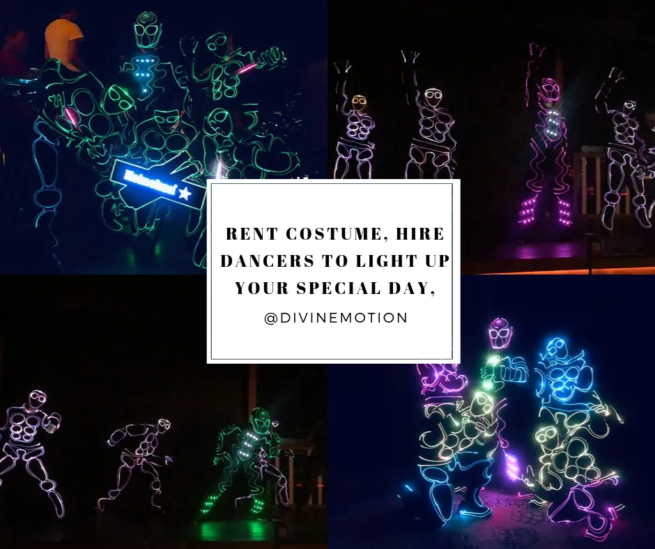 Rent costume, hire dancers to light up your special day: LED dancers