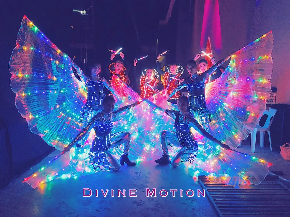 LED wings dancers